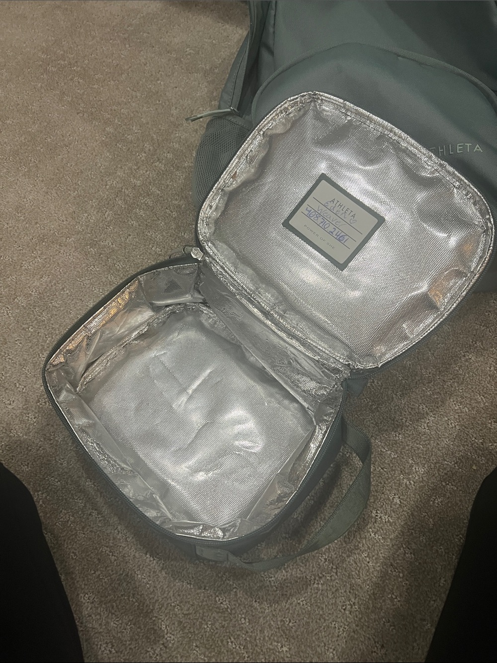 Althleta backpack and lunch pail - EUC - Picture 6 of 9